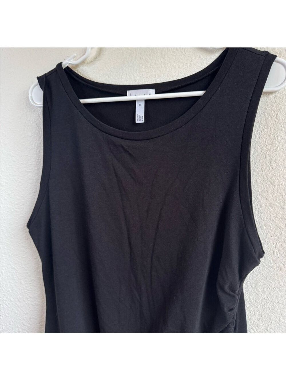 LEITH {Nordstrom} Side-Ruched Jersey Sleeveless Dress - Picture 3 of 9